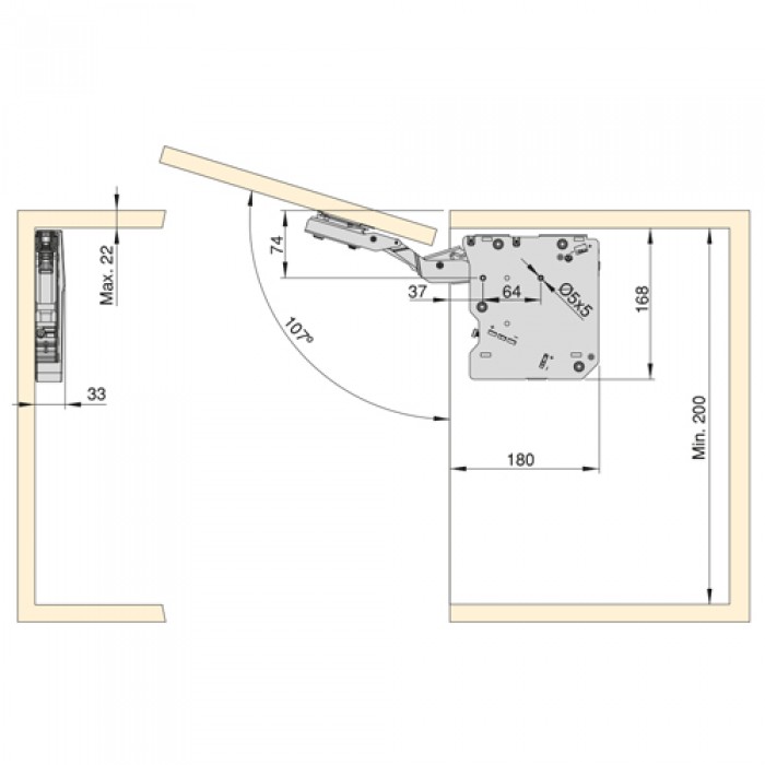 Σύστημα ανύψωσης Emuca Agile Low