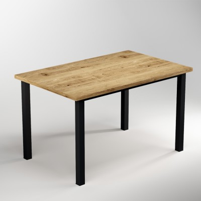 Δομή για την δημιουργία τραπεζιού που αποτελείται από τετράγωνα πόδια και κορνίζα σε Μαύρο χρώμα με διαστάσεις 115cm X 75cm και ύψος 71cm Emuca 2047214