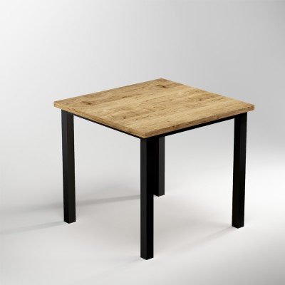 Δομή για την δημιουργία τραπεζιού που αποτελείται από τετράγωνα πόδια και κορνίζα σε Μαύρο χρώμα με διαστάσεις 75cm X 75cm και ύψος 71cm Emuca 2047114