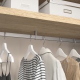 Μεσαίο Στήριγμα ράγας ντουλάπας EMUCA Luxe Ασημί 7100325