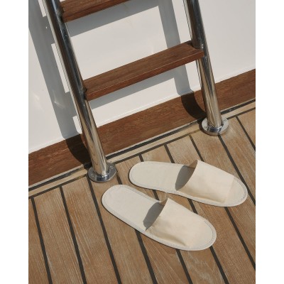 Ανοιχτές Παντόφλες Οικολογικό Βαμβάκι σε Πουγκί Faye One Size