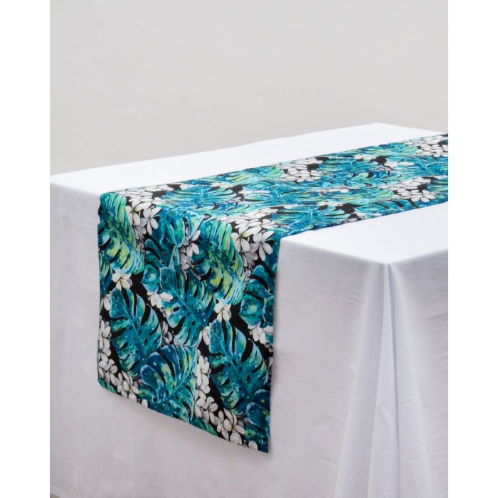 Τραβέρσα Σχέδιο Φύλλα Filipinas 30x150cm Τραβέρσα Πράσινο