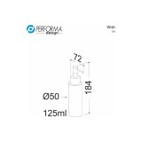 Επιτραπέζιο Dispenser Μεταλλικό Χρυσό 125ml Performa Design 825-201