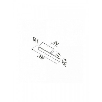 Χαρτοθήκη Επιτοίχια Μεταλλική Χρυσή Geesa 9924-201
