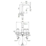 Μπαταρία Νιπτήρα Black Matt Armando Vicario Halo 515043-400