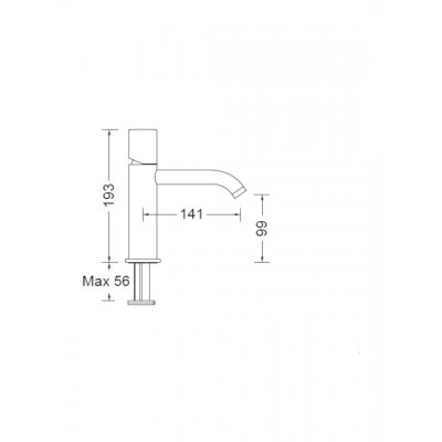  Μπαταρία Νιπτήρα Black Matt Eurorama Eletta Tecno 167309-400