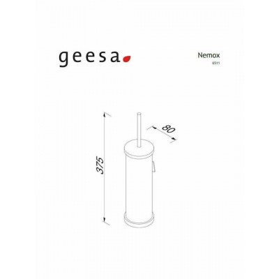 Μεταλλικό Πιγκάλ Μπάνιου Gold Brushed Geesa Nemox 6511-201