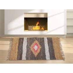 Δερμάτινα χαλιά τζακιού