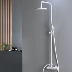 Στήλες Ντους Εσωτερικών Χώρων Λευκές