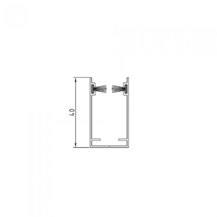 Σήτα οριζόντιας κίνησης με κουτί 41mm σε ΚΙΤ και σε Χρώμα Καφέ Σκούρο