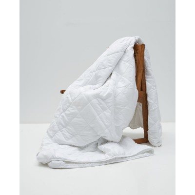 Microsilk Καπιτονέ Μονόχρωμο Κουβερλί Gentle Μονή (160x240cm) Άσπρο