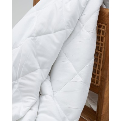 Microsilk Καπιτονέ Μονόχρωμο Κουβερλί Gentle Μονή (160x240cm) Άσπρο