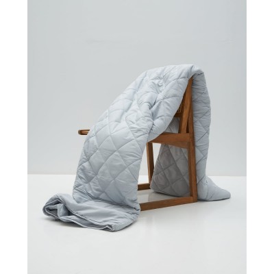 Microsilk Καπιτονέ Μονόχρωμο Κουβερλί Gentle Μονή (160x240cm) Γκρι