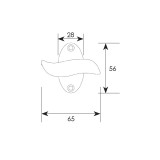 Γρυλοχερακί παραθύρου σειρά 468 Χρώμιο