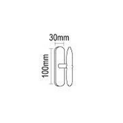 Πόμολο Παραθύρων με χειρολαβή Viometale 08.110 σε Λευκό-Όρο