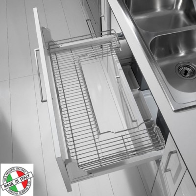 Συρμάτινο βαγονέτο για Νεροχύτη Inoxa 1207 No90 Με Φρένο