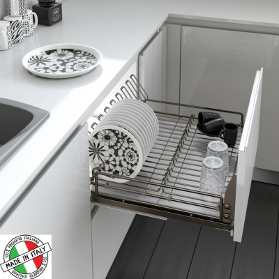 Πιατοθήκη - Ποτηροθήκη Βάσεως Inoxa Ardesia 5703EY Νο45 Σε Χρώμα Ανθρακί