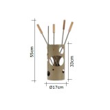 Εργαλεία με Κουβά Ζωγομετάλ K30-1240 σε Καφέ Ελιάς-Ξύλο Ελιάς