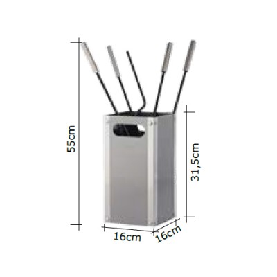 Εργαλεία με Κουβά Ζωγομετάλ K34-1235 σε Λευκό Πάγου