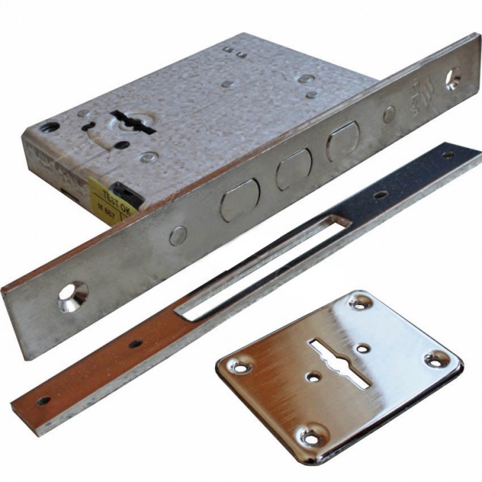 Κλειδαριά ασφαλείας Cisa Νίκελ (πρόσθετη) τύπου χρηματοκιβωτίου 57234 2στροφών με 3 κλειδιά.