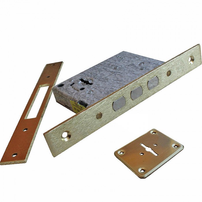 Κλειδαριά ασφαλείας Cisa Χρυσό (πρόσθετη) τύπου χρηματοκιβωτίου 57234 2στροφών με 5 κλειδιά.