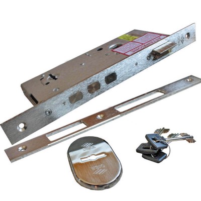 Κλειδαριά ασφαλείας Cisa Νίκελ βασική με κλειδί χρηματοκιβωτίου για απλές πόρτες 3 πίρους 57291