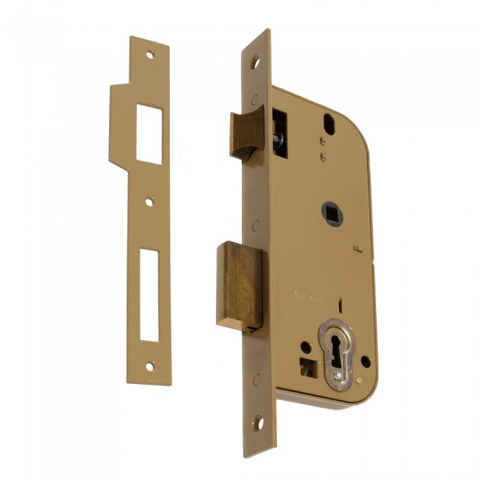 Κλειδαριά Μεσόπορτας YALE Κίτρινη Τετράγωνη 45x75 575-45