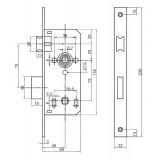 Κλειδαριά Τουαλέτας WC Metalor 742-8072/S