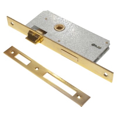 Κλειδαριά Domus Χρυσό Χωνευτή Μεσόπορτας με 2 Κλειδιά 80140 