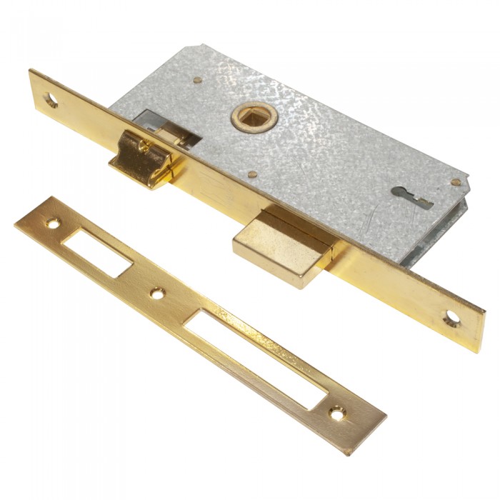 Κλειδαριά Domus Χρυσό Χωνευτή Μεσόπορτας με 2 Κλειδιά 80140