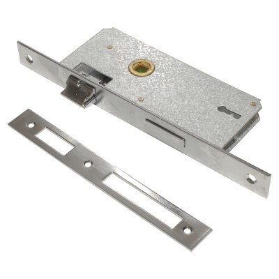 Κλειδαριά Domus Νίκελ Χωνευτή Μεσόπορτας με 2 κλειδιά 80540