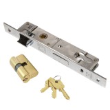 Κλειδαριά Σιδερόπορτας Με αφαλό Χωνευτή Domus 90120