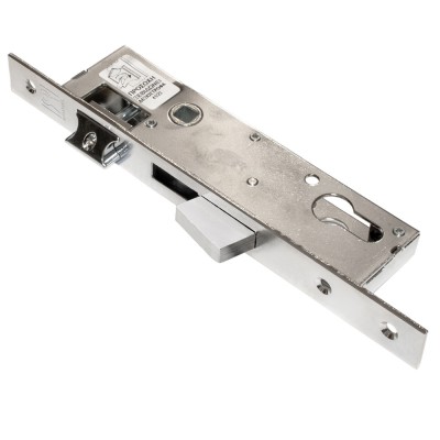 Κλειδαριά μαχαιρωτή για πόρτα Αλουμινίου Χωρίς αφαλό Χωνευτή Domus 91430T