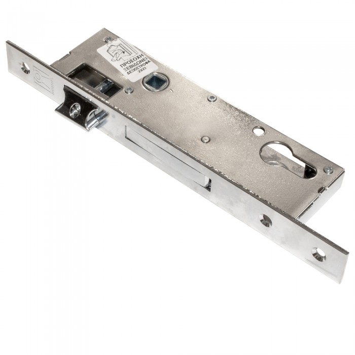 Κλειδαριά Μαχαιρωτή για πόρτα Αλουμινίου Χωρίς αφαλό Χωνευτή Domus 91435T