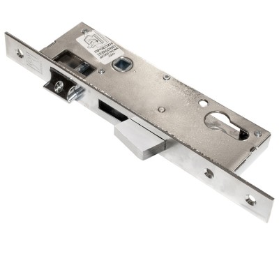 Κλειδαριά Μαχαιρωτή για πόρτα Αλουμινίου Χωρίς αφαλό Χωνευτή Domus 91435T