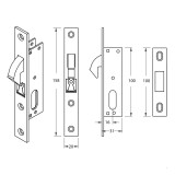ΚΛΕΙΔΑΡΙΑ ΓΑΝΤΖΟΥ  54mm DOMUS 95016