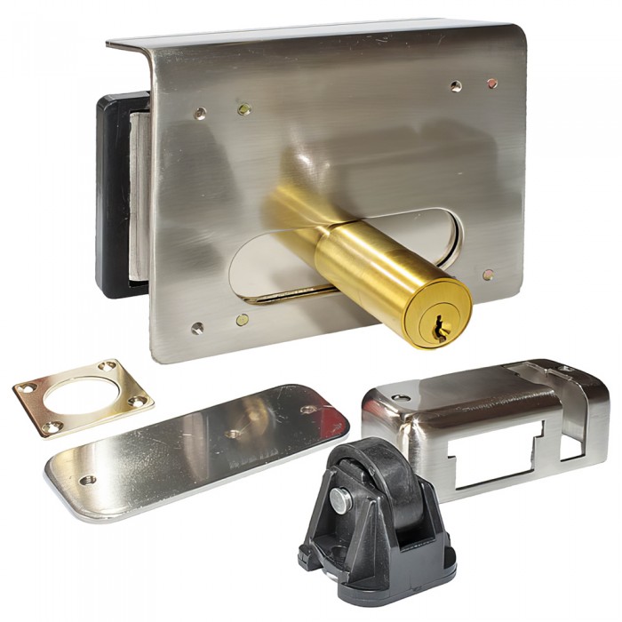 Ηλεκτρική Κλειδαριά Martin Κουτιαστή Νίκελ Αριστερή Αυλόπορτας βαρέως τύπου mr08055