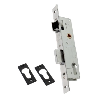 Κλειδαριά Γλώσσας για Σιδηρόπορτες Χωρίς Κύλινδρο Χωνευτή με κέντρο 30-85mm Νίκελ MARTIN MR.06530