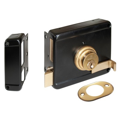 Κλειδαριά Martin Κουτιαστή Μαύρη Αριστερή ( L ) Αυλόπορτας με Αντίκρισμα 08050