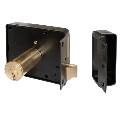 Κλειδαριά Martin Κουτιαστή Μαύρη Αριστερή ( L ) Αυλόπορτας με Αντίκρισμα 08050