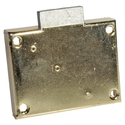 Cas Κλειδαριά Επίπλου Χρυσή Κουτιαστή με Διάμετρο Κυλίνδρου 20mm και Μήκος Κυλίνδρου 35mm (20x35)