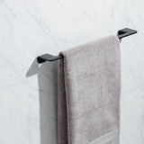 Πετσετοθήκη Αλουμινίου 49cm ONYX 06630.001 σε μαύρο χρώμα