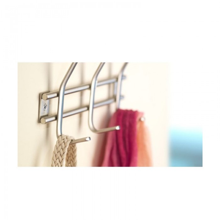 Ανοξείδωτη Κρεμάστρα με 3 διπλούς γάντζους Inofix 3718-1