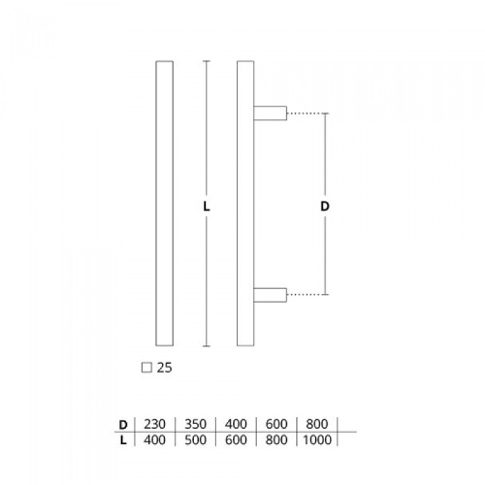 Λαβές εξώπορτας (2 Τεμάχια) Convex σειρά 1139 σε Ματ Μαύρο