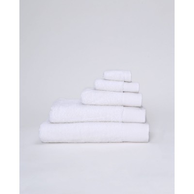 Βαμβακερή Λευκή Ξενοδοχειακή Πετσέτα με Φαρδιά Πικέ Φάσα Capital 700gsm Μπάνιου | 65x135cm Άσπρο