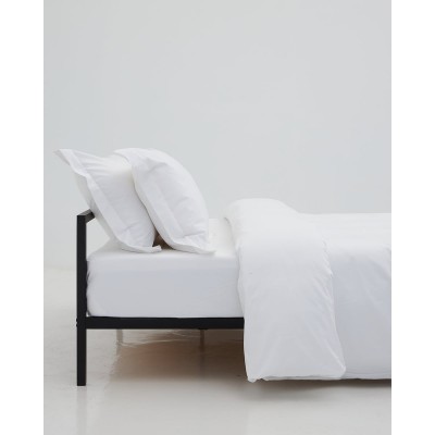 Ξενοδοχειακό Βαμβακοσατέν Πανωσέντονο Mansion Μονή (180x295cm) Άσπρο