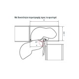 Μηχανισμός κουζίνας για τυφλό ντουλάπι φασόλι Kessebohmer Lemans II  για Πόρτα 60εκ Αριστερό άνοιγμα με Φρένο σε Χρώμα Ανθρακί