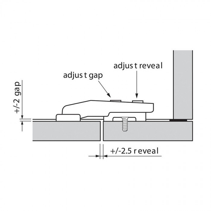 Μεντεσές BLUM CLIP TOP 79B9550 με ενσωματωμένο φρένο για Τυφλή Γωνία