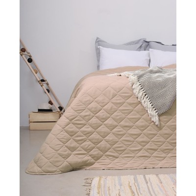 Κουβερλί Noble Υπέρδιπλη (220x240cm) Μπεζ