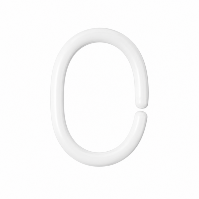 Clips 12 pcs white κρίκοι κουρτίνας μπάνιου Joybath